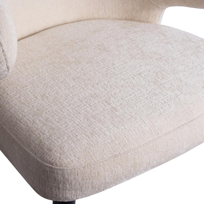 Lamp Fiori Wit 9852 Eetkamerstoel Zwart Hout-Eetkamerstoelen-PTMD