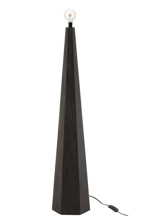 Lamp Foot Octogonal Hardwood Black-Tafellampen-J-Line