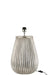 Lamp Foot+Shade Lines Earthenware Silver-Tafellampen-J-Line