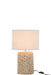 Lamp Foot+Shade Thick Braid Concrete/Cotton Natural S-Tafellampen-J-Line