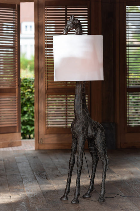 Lamp Giraffe Poly Dark Brown-Vloerlampen-J-Line