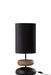 Lamp Jade Iron/Fir Wood Black/Natural-Tafellampen-J-Line