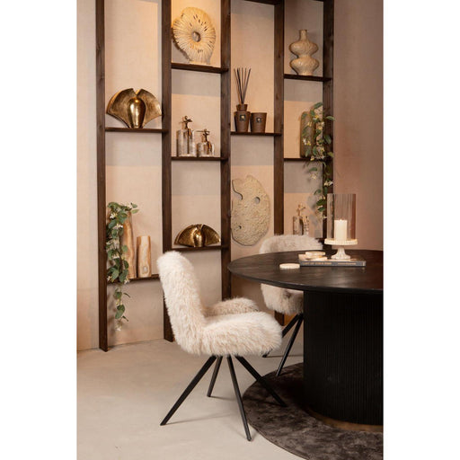 Lamp Leander Eetkamerstoel Hair Beige-Eetkamerstoelen-PTMD