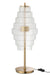 Lamp Led goud metaal/glas transparant-Tafellampen-J-Line