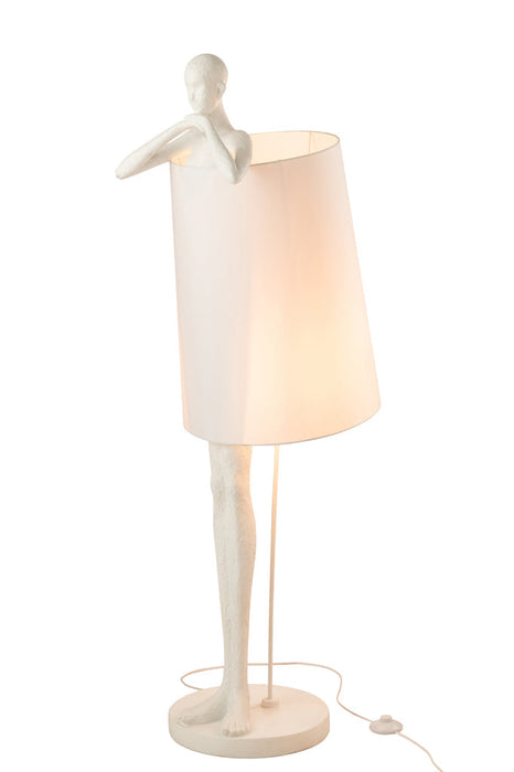 Lamp Man Poly White-Tafellampen-J-Line