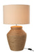 Lamp Meli + Shade Ceramic Linen Brown Large-Tafellampen-J-Line