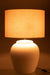 Lamp Meli + kap keramiek linnen wit large-Tafellampen-J-Line