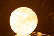 Lamp Melissa rond glas beige large-Tafellampen-J-Line