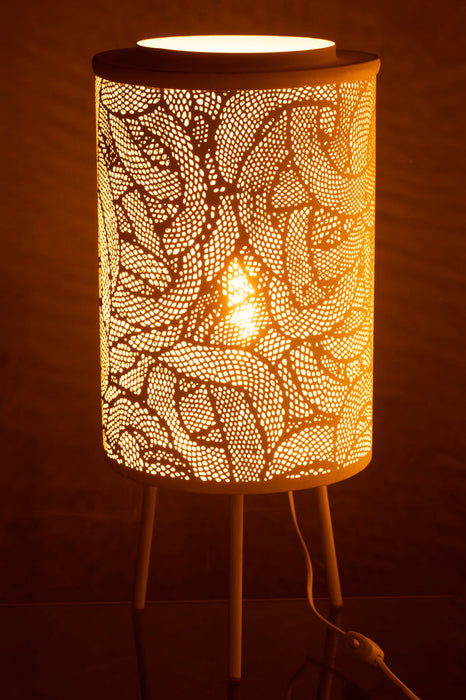 Lamp Metaal geperforeerd metaal wit-Tafellampen-J-Line