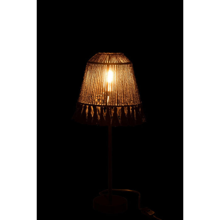 Lamp Mila Jute Zwart-Tafellampen-J-Line