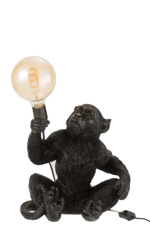 Lamp Monkey Sitting Poly Black-Tafellampen-J-Line