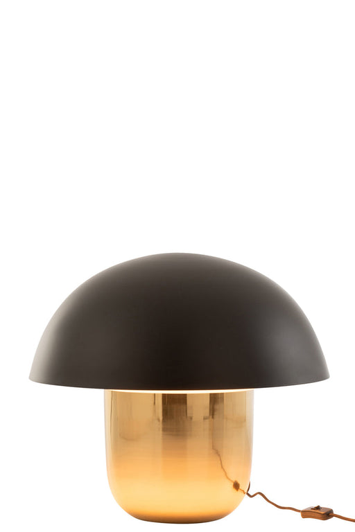 Lamp Mushroom Iron Black/Gold Large-Tafellampen-J-Line