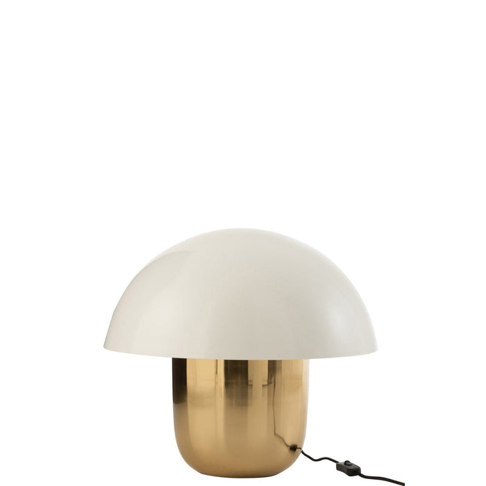 Lamp Mushroom Iron White/Gold Large-Tafellampen-J-Line