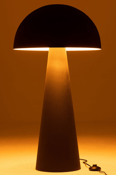 Lamp Mushroom Metal Matte Black Extra Large-Tafellampen-J-Line