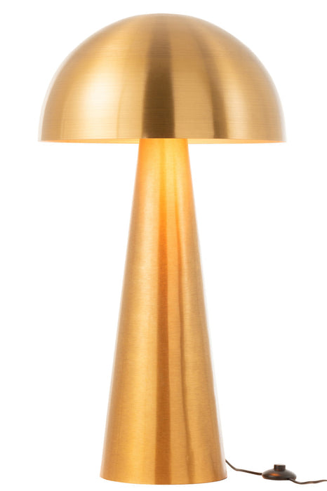 Lamp Mushroom Metal Matte Gold Extra Large-Tafellampen-J-Line