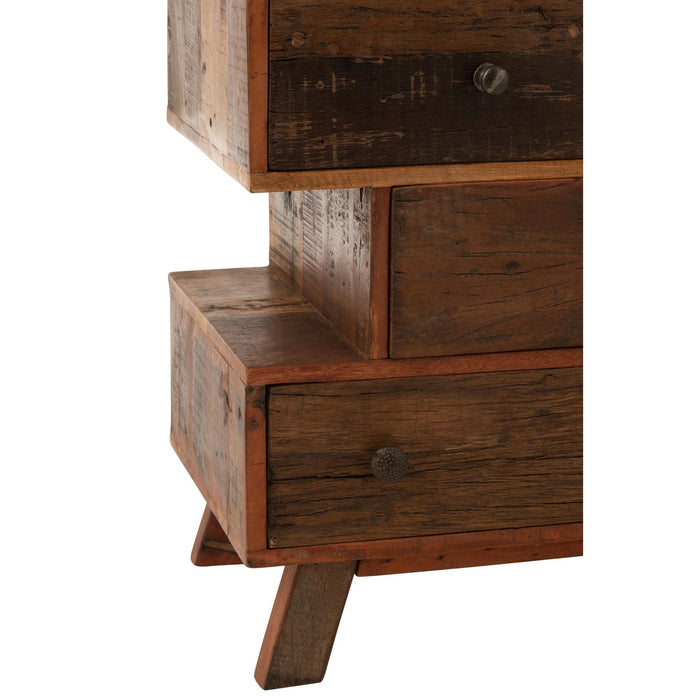 Lamp Naturel Recycled hout 35 cm-Tafellampen-J-Line
