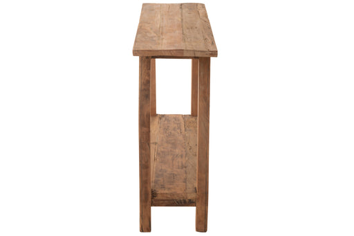 Lamp Naturel Recycled hout Vierkant 35 cm-Lichtbronnen-J-Line