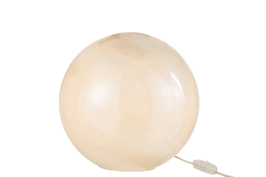 Lamp Parel rond glas wit large-Tafellampen-J-Line