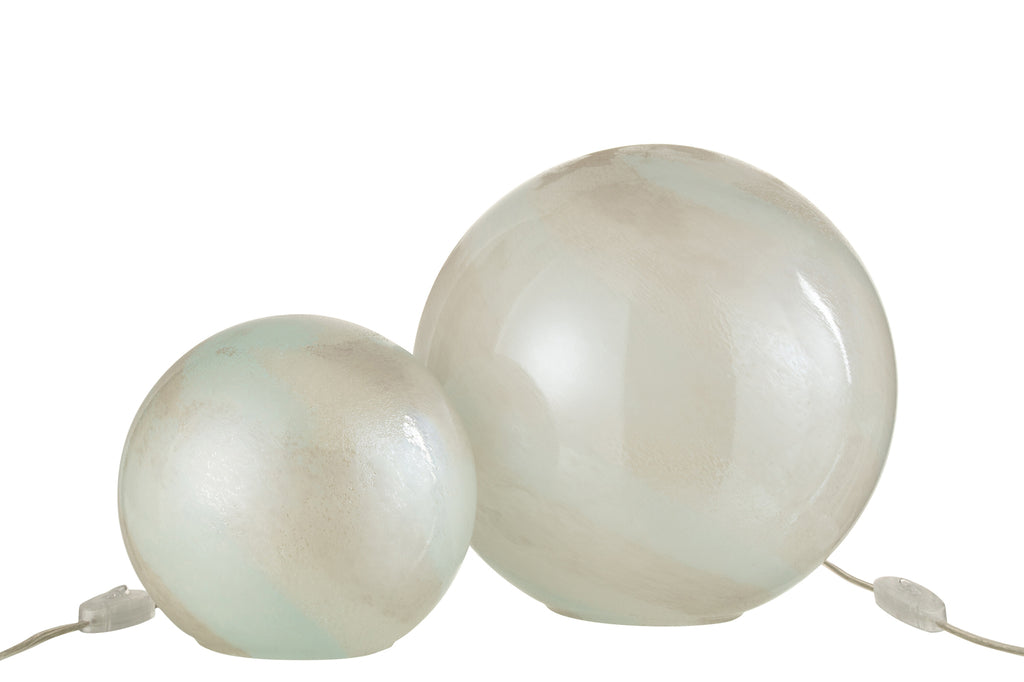 Lamp Parel rond glas wit large-Tafellampen-J-Line