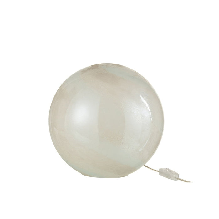 Lamp Pearl Round Glass White Large-Tafellampen-J-Line