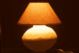 Lamp Pot + kap papier mache wit-Tafellampen-J-Line