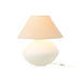 Lamp Pot + kap papier mache wit-Tafellampen-J-Line