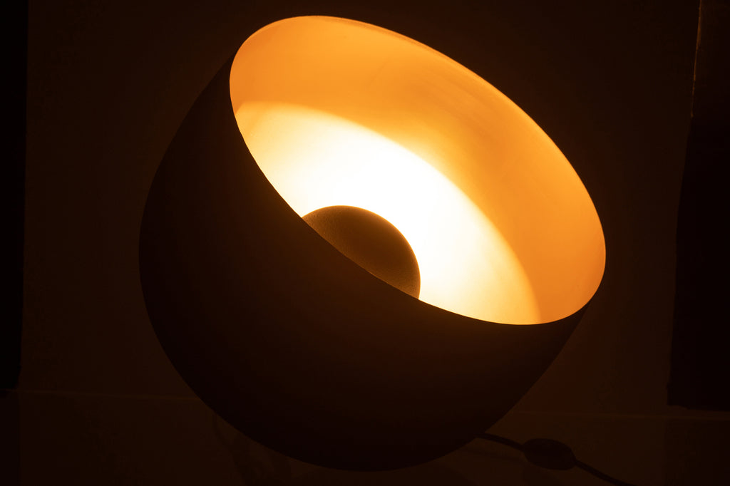Lamp Rond interieur goud metaal zwart large-Tafellampen-J-Line