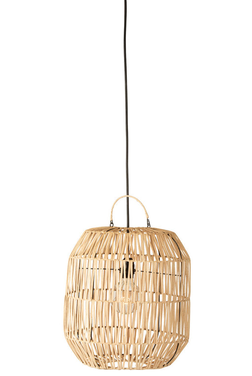 Lamp Shade Cylinder Rattan Natural-Hanglampen-J-Line