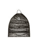 Lamp Shade Waves Rattan Black-Hanglampen-J-Line