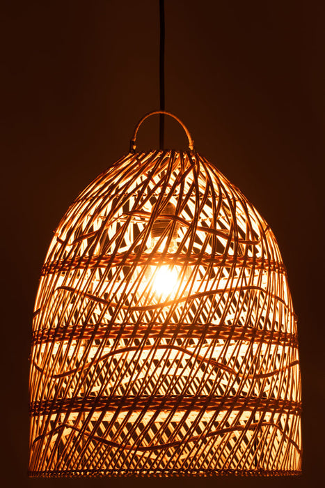 Lamp Shade Waves Rattan Natural-Hanglampen-J-Line