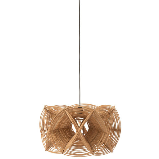 Lamp Shade Waves Rattan Natuurlijk-Tafellampen-J-Line