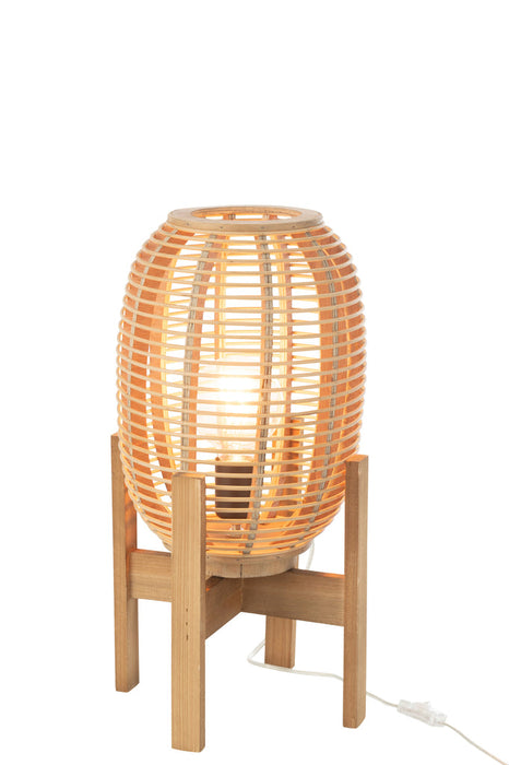 Lamp Stand noa wd/bamb nat s-Vloerlampen-J-Line