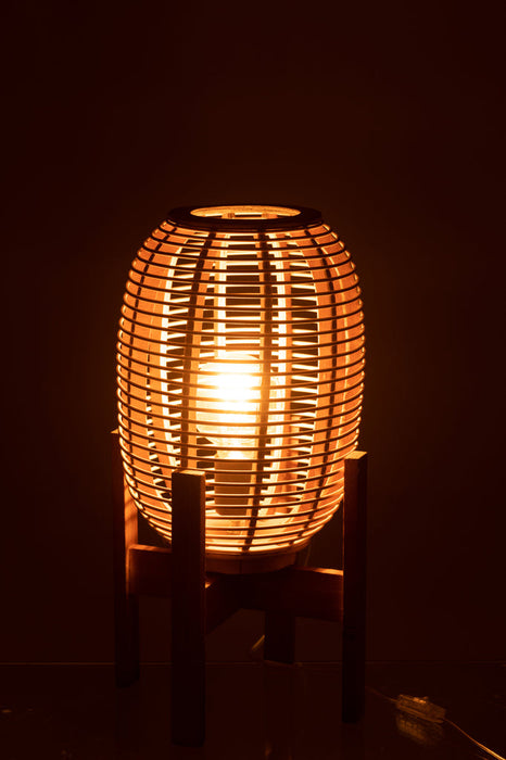 Lamp Stand noa wd/bamb nat s-Vloerlampen-J-Line