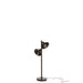 Lamp Standing 2Lamps Iron Dark Brown-Vloerlampen-J-Line