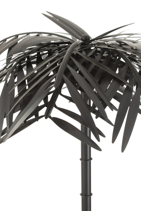 Lamp Standing Leaf Metal Black-Vloerlampen-J-Line