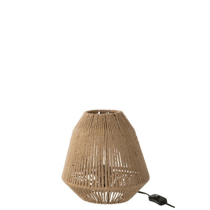 Lamp Tina Jute Beige-Tafellampen-J-Line