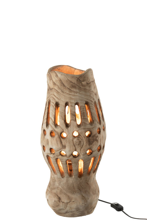 Lamp Valerie hout naturel-Tafellampen-J-Line
