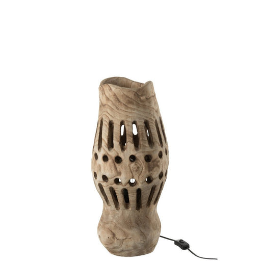 Lamp Valerie hout naturel-Tafellampen-J-Line