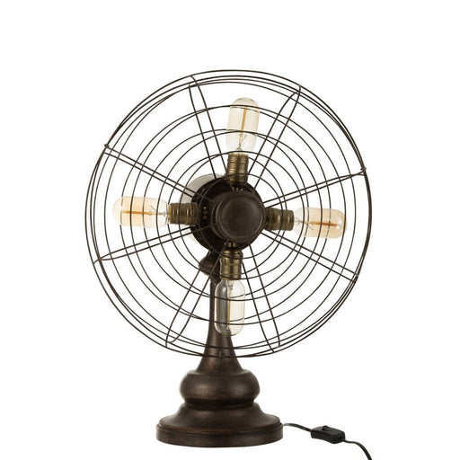 Lamp Ventilator metaal bruin-Tafellampen-J-Line