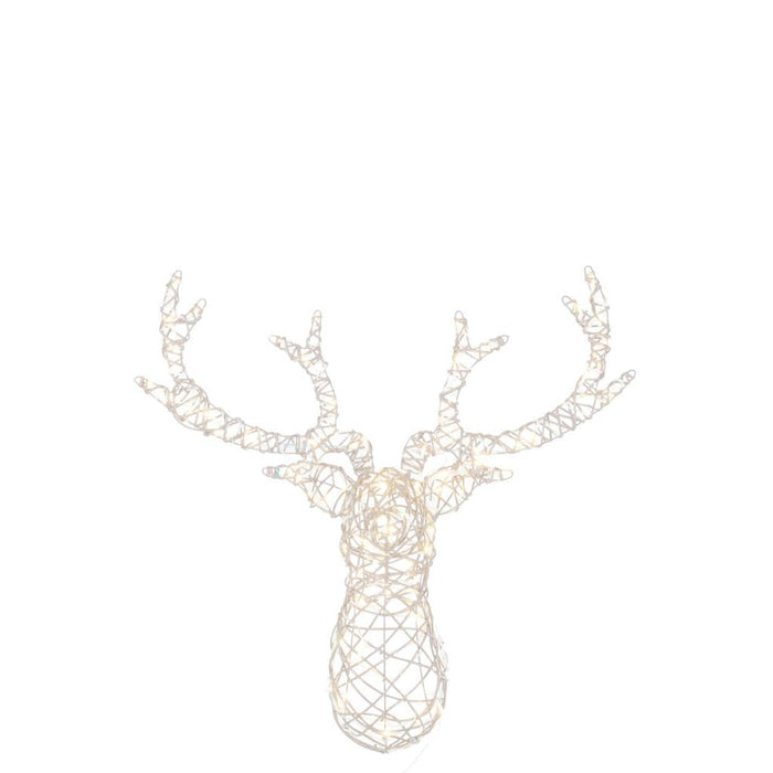Lamp Wit Kunststof 62 cm Reindeer Head-Lichtbronnen-J-Line