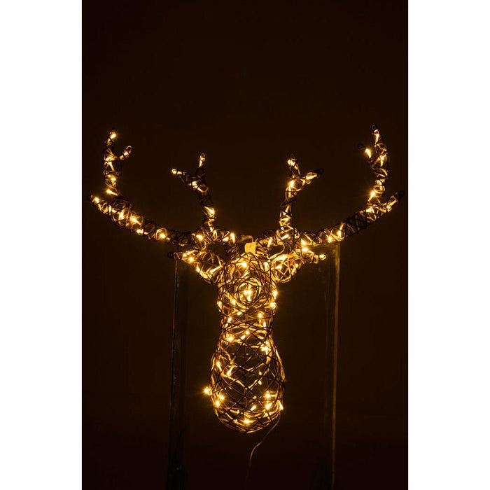 Lamp Wit Kunststof 62 cm Reindeer Head-Lichtbronnen-J-Line