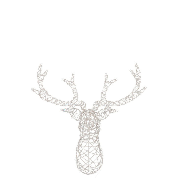 Lamp Wit Kunststof 62 cm Reindeer Head-Lichtbronnen-J-Line