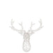 Lamp Wit Kunststof 62 cm Reindeer Head-Lichtbronnen-J-Line