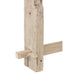 Lamp Wit Recycled hout 37 cm-Tafellampen-J-Line