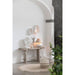 Lamp Wit Recycled hout 37 cm-Tafellampen-J-Line