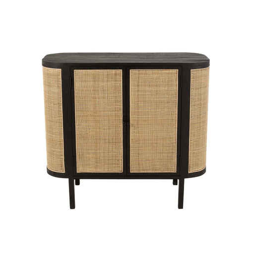 Lamp Zwart Meranti hout 45 cm-Lichtbronnen-J-Line