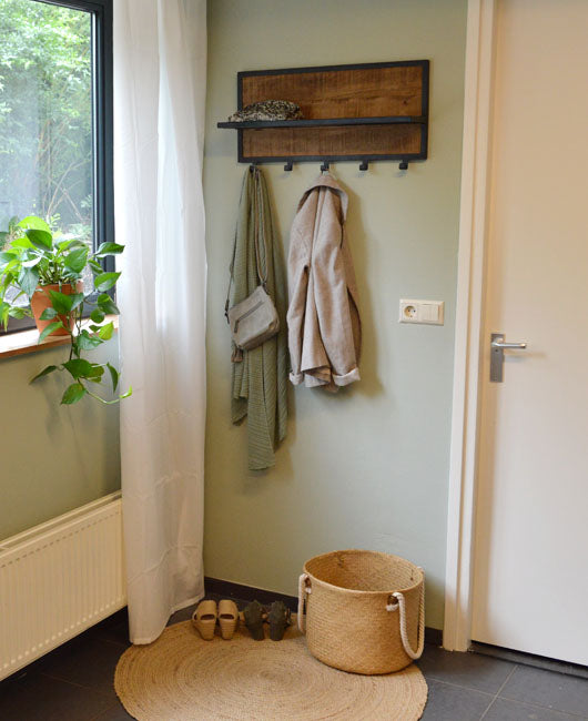 Lampenkap Mangohout Naturel hout 70 cm-Lampenkappen-Brix