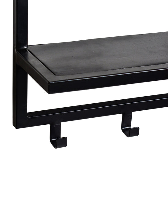 Lampenkap Mangohout Zwart 70 cm - Mangohouthout / gecoat staal - 13782-Lampenkappen-Brix