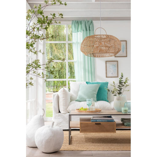 Hanglamp Lampenkap Naturel ijzer M 60 cm 60x60x42 cm-Hanglampen-J-Line
