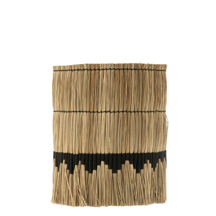 Lampenkap Zwart Gras L 45 cm-Hanglampen-J-Line